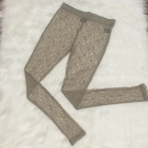 NWOT Mischa Barton Lace Leggings/Footless Tights